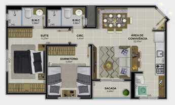 Imagem 2: Apto 3º andar - Edifício Parque Europa