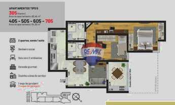 Imagem 7: Apartamento Garden com 2 dormitórios à venda, 54 m² por R$ 336.000,00 - Santa Catarina - J