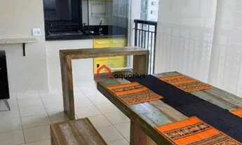 Imagem 2: Apartamento com 3 dormitórios para alugar, 116 m² por R$ 5.762/mês - Jardim Aquarius - São