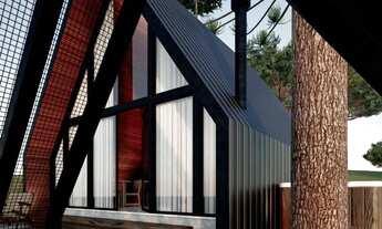 Imagem 4: Cabana em Construção Com Materiais pra terminar a Obra