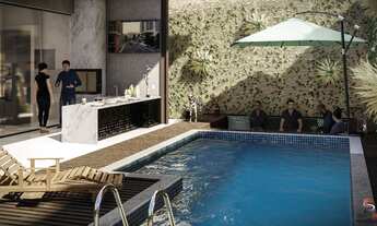 Imagem 5: Casa Pedra Branca, próximo ao Lago. Com Bela Fachada Contemporânea de 30 metros