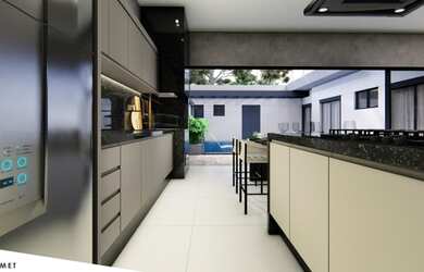 Imagem 4: Casa de condomínio térrea para venda possui 230 metros quadrados com 3 quartos