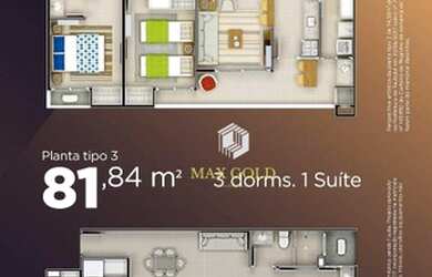 Imagem 6: Lançamento Apartamento com 2 ou 3 dormitórios à venda, 70,77 m² por R$ 315.000,00 - Barran