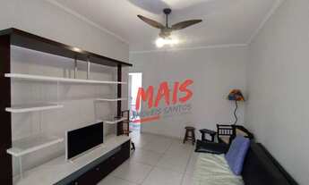 Imagem 1: Apartamento mobilado no Gonzaga, com 2 dormitórios para alugar, 92 m² - Santos/SP