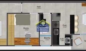 Imagem 7: 47 MIL DE ENTRADA NO CANTO DO FORTE, 02 DORMS,SENDO 01 SUITE