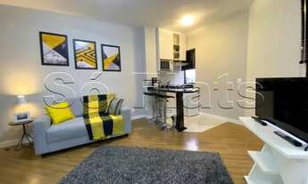 Imagem 2: Hampton Park flat disponível para locação nos Jardins, próximo a Av 9 de Julho e Shopping