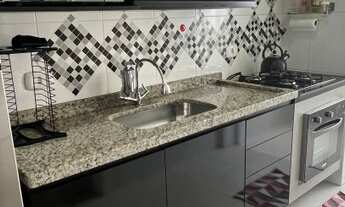 Imagem 2: Apartamento à venda em Mauá, com móveis planejados, sacada e andar alto