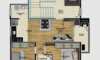 Imagem 3: Apartamento à venda no bairro Costa e Silva