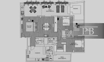 Imagem 5: Apartamento com 2 dormitórios para alugar, 186 m² por R$ 26.780,00/mês - Botafogo - Rio de