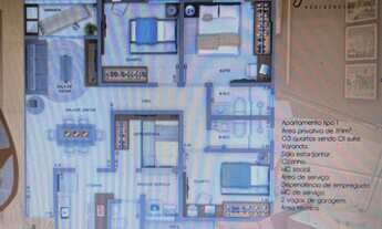 Imagem 3: 3 Quartos (1 suite com closet mobiliado