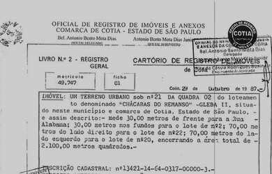 Imagem 3: Lote/Terreno com 2100m2 - Chacará Remanso- Cotia