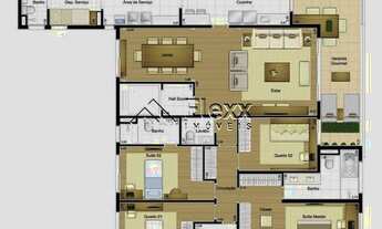 Imagem 3: Apartamento com 4 dormitórios à venda, 188 m² por R$ 2.200.000,00 - Água Verde - Curitiba