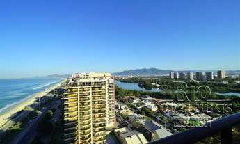 Imagem 3: Cobertura à venda na Praia da Barra da Tijuca. RJ. Frontal mar