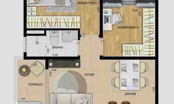 Imagem 3: Apartamento com 2 quartos e 53m2 no ABC !!!