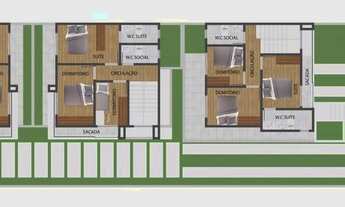 Imagem 7: Três vagas de garagem. Terraço privativo