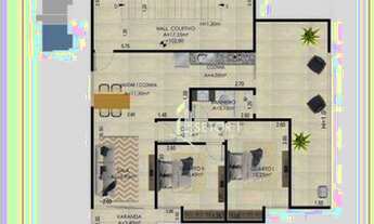 Imagem 6: Apartamento com 2 quartos sendo 1 suíte à venda, 96 m² por R$ 300.000 - Fontesville - Juiz