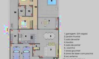 Imagem 5: Casa com 3 dormitórios à venda, 191 m² por R$ 1.500.000,00 - Condominio Milano - Indaiatub