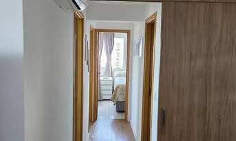 Imagem 6: Apartamento nascente, 75m, com 3 quartos, um sendo suíte, ventiliado, mobiliado e bem loc