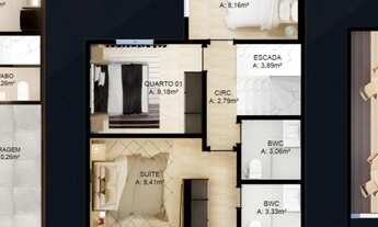 Imagem 2: CASA com 3 dormitórios à venda por R$ 650.000,00 no bairro Uberaba - CURITIBA / PR