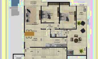 Imagem 4: Apartamento com 2 quartos sendo 1 suíte à venda, 96 m² por R$ 300.000 - Fontesville - Juiz