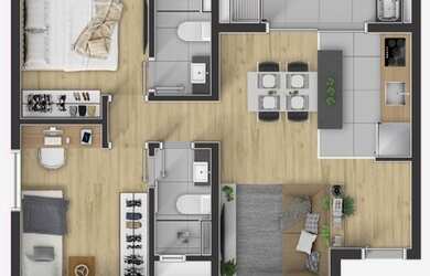 Imagem 7: APARTAMENTO com 1 dormitório à venda por R$ 249.900,00 no bairro Rebouças - CURITIBA / PR