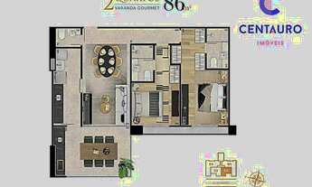 Imagem 6: Ref.: 2265 - Melhor 2 quartos com lazer alto padrão da Avenida Rio Branco Marina Residence