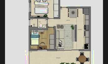 Imagem 4: APARTAMENTO com 2 dormitórios à venda por R$ 237.900,00 no bairro Santa Cândida - CURITIBA