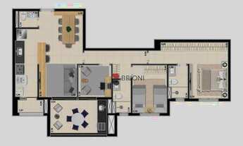 Imagem 3: Apartamento à venda, 97 m² por R$ 800.000,00 - Jardim Olhos D'Água - Ribeirão Preto/S