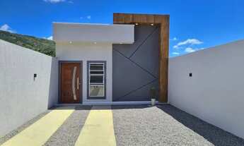 Imagem 2: Casas Com 3 Quartos Na Monguba, Fachada Moderna, Acesso Facil A Ce 060 Doc. Inclusa