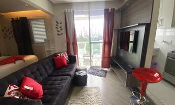 Imagem 4: Apartamento para aluguel possui 37 metros quadrados com 1 dorm 1 vaga mobiliado The square