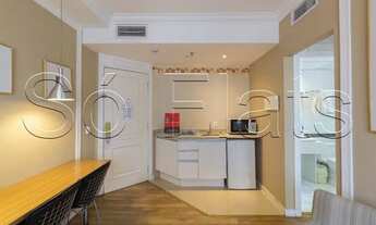 Imagem 5: Flat para locação no The Universe contendo 33m², 1 dormitório e 1 vaga de garagem. Ao lad