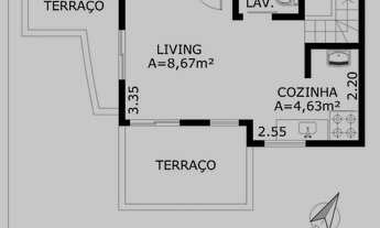 Imagem 3: Apartamento Duplex Mobiliado para locação - Pinheiros