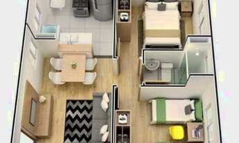 Imagem 4: Apartamento para venda tem 43 metros quadrados com 2 quartos em Novo Horizonte - Teresina