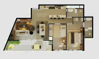 Imagem 2: APARTAMENTO com 3 dormitórios à venda por R$ 626.706,01 no bairro Água Verde - CURITIBA