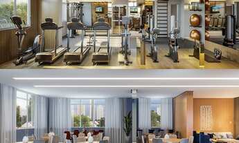 Imagem 6: Apto de 87 m² em 02 dorm. com 01 suíte, 02 vagas de garagem, terraço com churrasqueira no