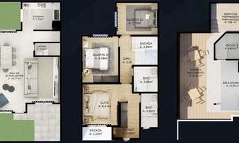 Imagem 3: CASA com 3 dormitórios à venda por R$ 650.000,00 no bairro Uberaba - CURITIBA / PR