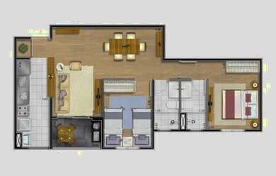 Imagem 2: Apartamento para Venda em São Paulo, freguesia do Ó, 2 dormitórios, 1 suíte, 1 banheiro, 1