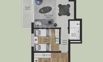 Imagem 2: Apartamento para Venda - 70.56m², 2 dormitórios, 2 vagas - Menino Deus