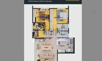 Imagem 2: Apartamento com 3 dormitórios à venda, 95 m² por R$ 1.216.795,20 - Condomínio Edifício Ala