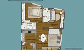 Imagem 4: Apartamento para venda com 73 metros quadrados com 2 quartos