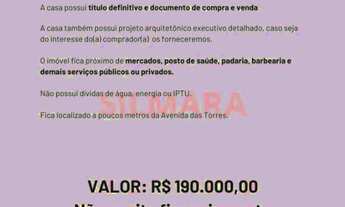 Imagem 4: CASA NO CONJ BOAS NOVAS - PERTINHO DA AV DAS TORRES