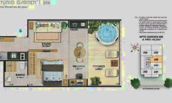 Imagem 3: Studio Garden com 1 dormitório à venda, 45 m² por R$ 780.000 - Icaraí - Niterói/RJ