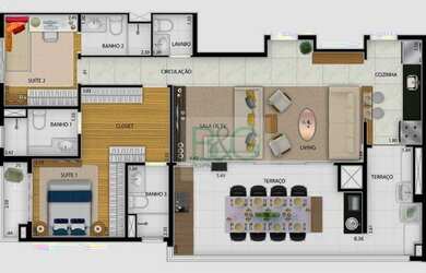 Imagem 3: Apartamento à venda, 81 m² por R$ 909.430,00 - Tatuapé - São Paulo/SP