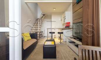 Imagem 3: Flat Dali Nyc Berrini disponível para locação com 40m² contendo 1 dormitório e 1 vaga de g