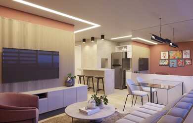 Imagem 4: Apartamento para Venda - 65.08m², 2 dormitórios, sendo 2 suites, 2 vagas - Central Parque