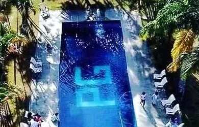 Imagem 3: Linda chácara, com casa sede, salão para festas, chalés e lago. Um lugar de beleza indescr