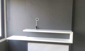 Imagem 5: Novo, praticamente mobiliado. Sol e Vista, Lareira, churrasqueira , split