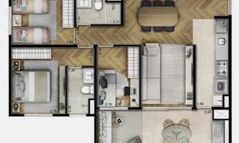 Imagem 3: Aptos de 67m² e 86m² na Rua da Bolsa, Freguesia do Ó