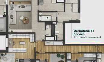 Imagem 7: Apartamento para venda tem 244 metros quadrados com 4 quartos