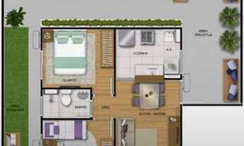 Imagem 2: Apartamento para venda tem 43 metros quadrados com 2 quartos em Novo Horizonte - Teresina